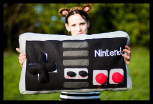 Nintendo Controller als Kissen