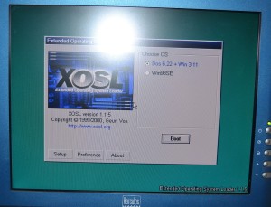 XOSL Bootmanager Auswahl